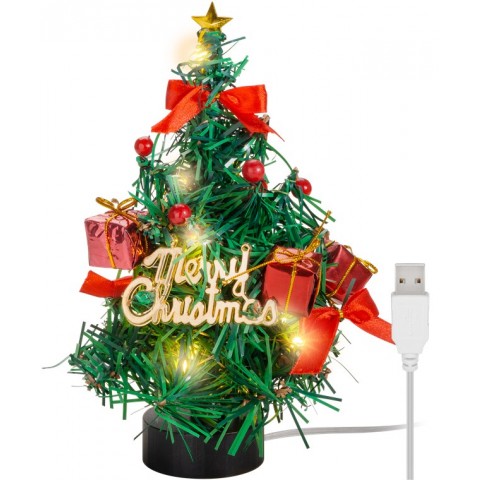 Kalėdinė dekoracija - eglutė su USB 